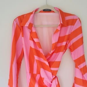 Bright wrap sundress